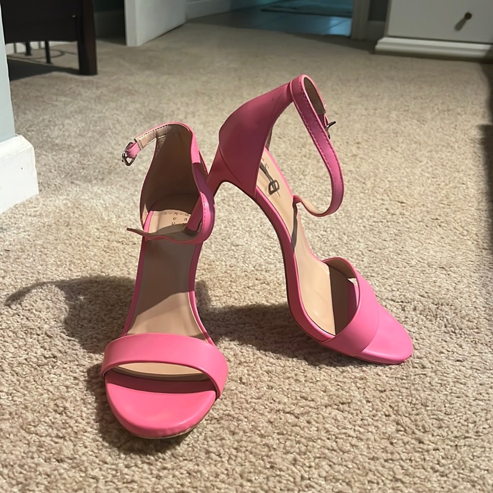 Strappy Pink Heels
